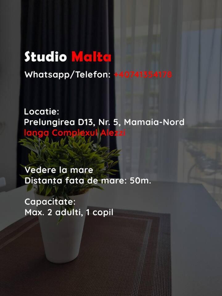 Studio Malta Năvodari Exterior foto